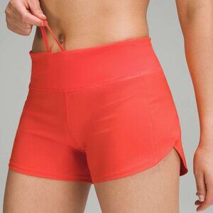 Lululemon Speed Up Mid-Rise Lined Short 4" Solar Orange Size 2